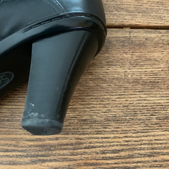 leather  black upper bootie size 8 1/2 - Picture 5 of 7